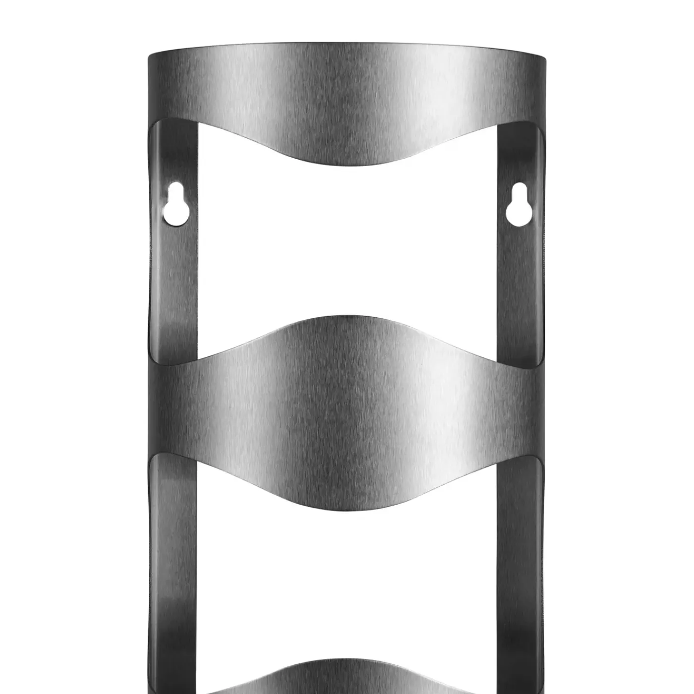 QUVIO Wand Wijnrek Voor 4 Flessen, Aluminium - Zilver