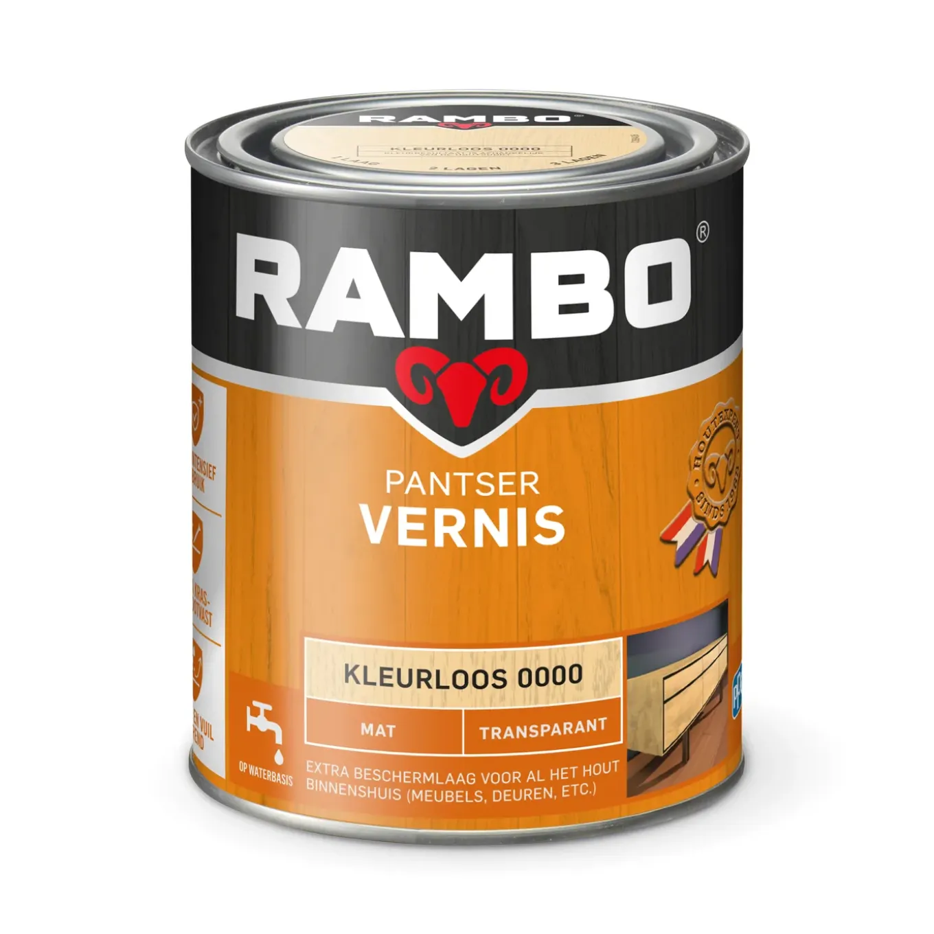 Rambo pantservernis mat kleurloos 0,75L