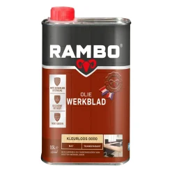 Rambo werkblad olie transparant mat kleurloos 0,5L
