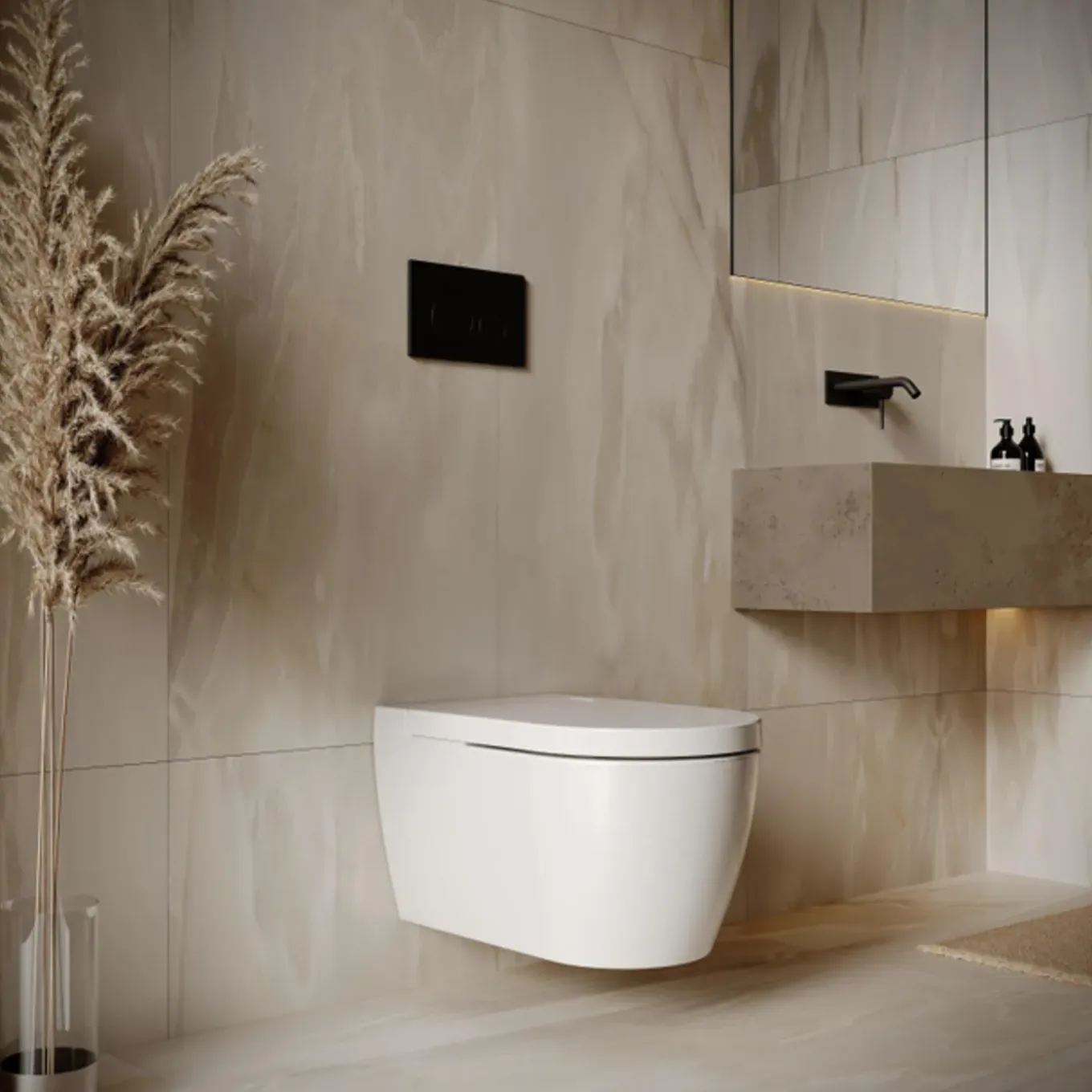 Rapotec Rapowash Basic 2.0 Douche-wc – Ladydouche & Nachtverlichting – Glans Wit