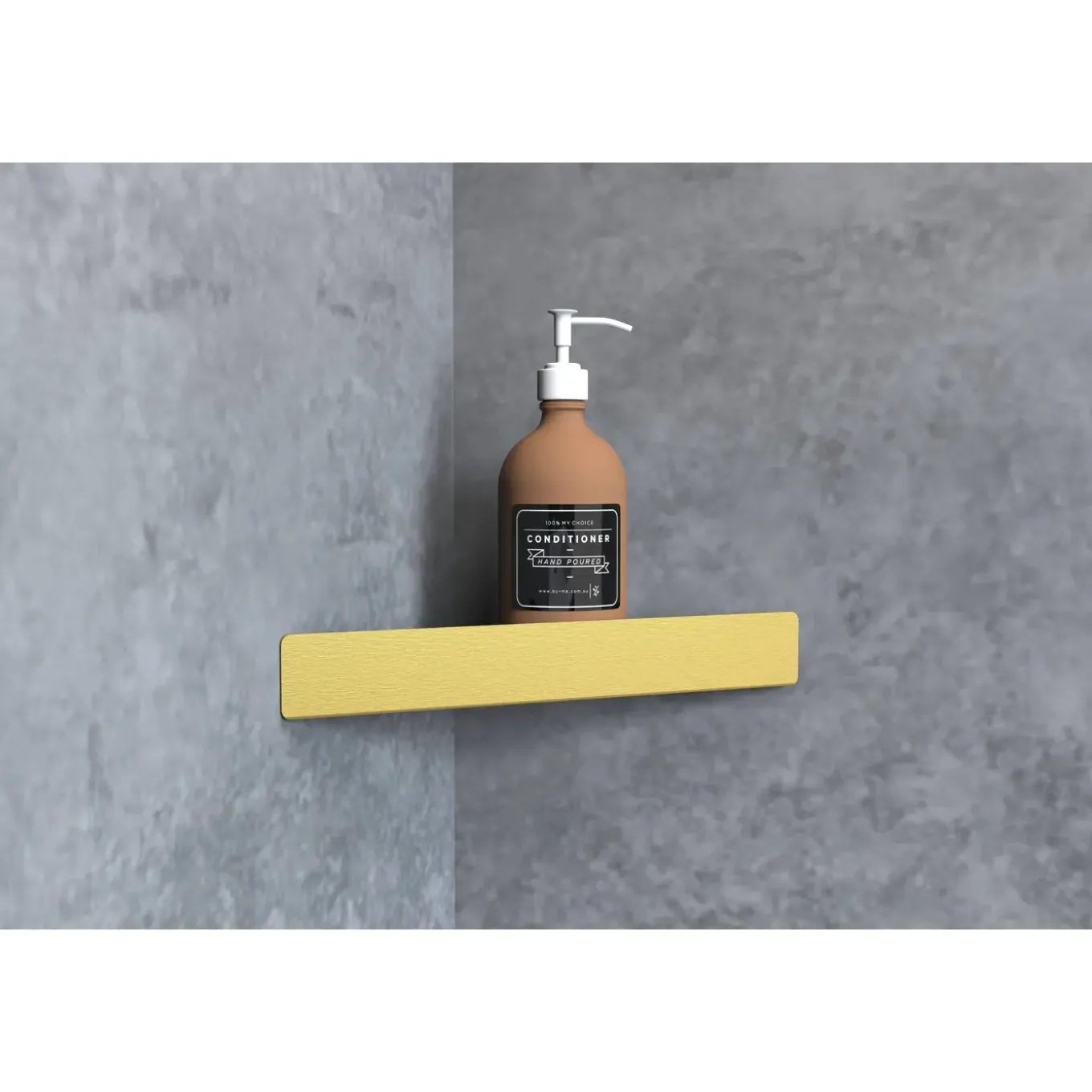 Rea Badkamerplank Sf07-bg Geborsteld Goud 28,5x14,5x4cm