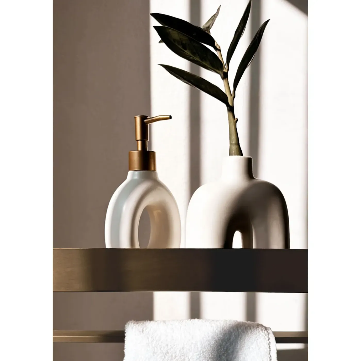 Rea Badkamerplank Sf01-600-bg Geborsteld Goud 60x9x11cm