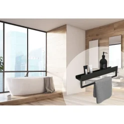 Rea Badkamerplank Sf01-450-b Zwart 45x9x11cm