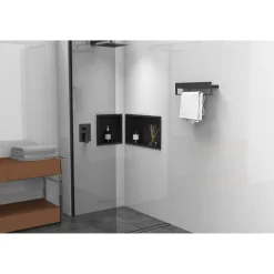 Rea Badkamerplank Sf01-450-b Zwart 45x9x11cm