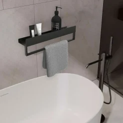 Rea Badkamerplank Sf01-600-b Zwart 60x9x11cm