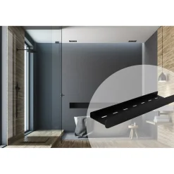 Rea Badkamerplank Sf03-450-b Zwart 45x9x5cm