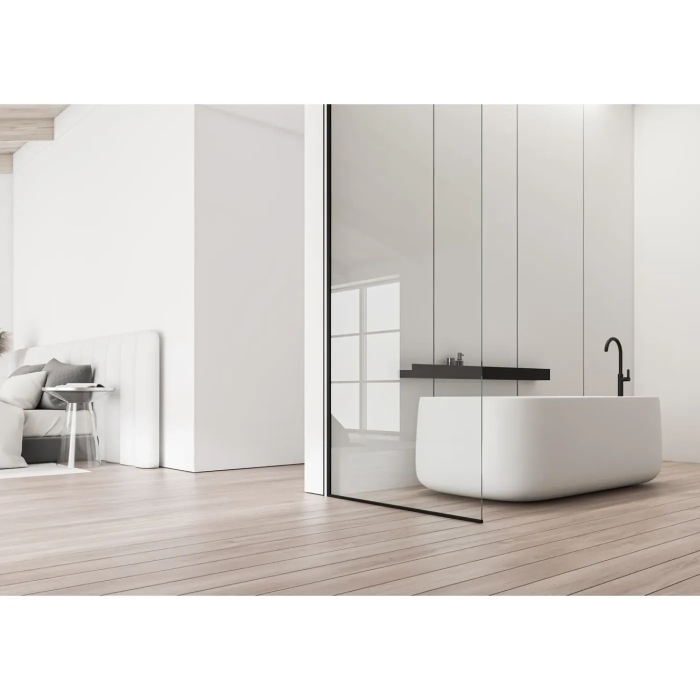 Rea Badkamerplank Sf02-600-b Zwart 60x10x5cm