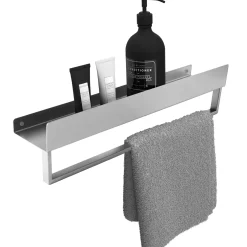 Rea Badkamerplank Sf01-450 45cm Geborsteld Staal 45x9x11cm