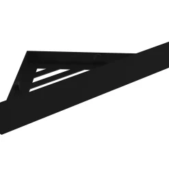 Rea Badkamerrekje - Mat Zwart Staal - 28,5x14,5x4cm