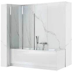 Rea Bad Scherm Agat 120 Chroom 1,8x120x140cm