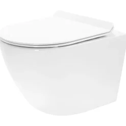 Rea Hangende Toilet Carter Wit + Bidet Carter Mini 49,5x36,5x32,5cm