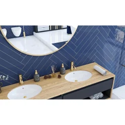 Rea Onderbouw Wastafel Nel Oval Wit 47,5x39x20cm
