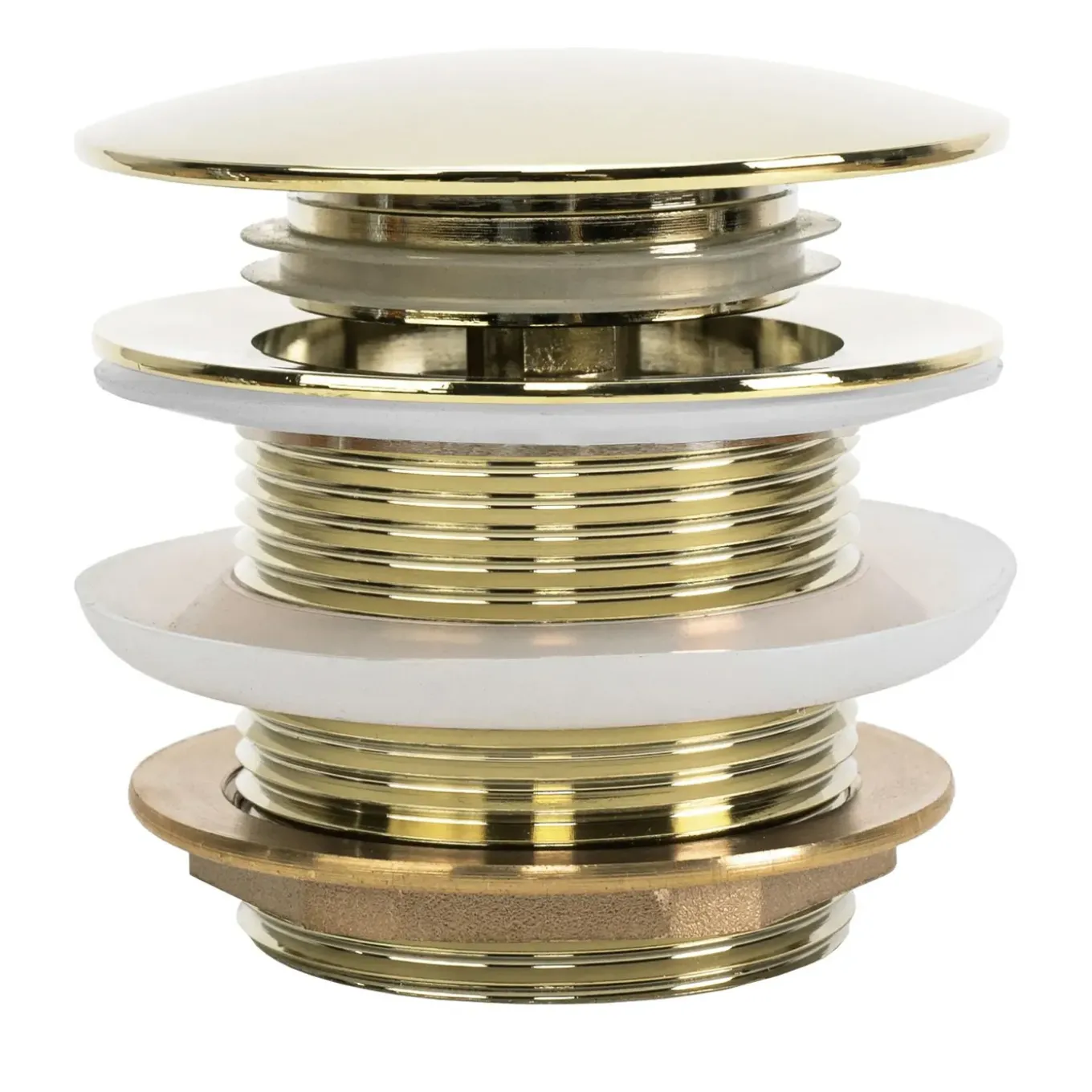 Rea Universele Klik-klak Badkurkstop Goud 7x7x6cm