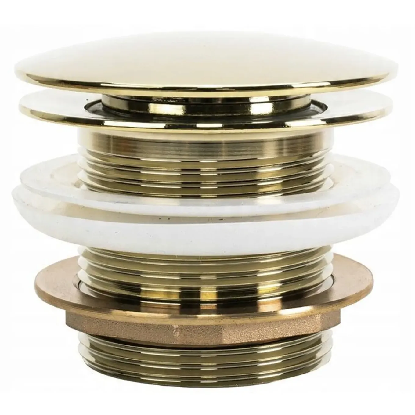 Rea Universele Klik-klak Badkurkstop Goud 7x7x6cm