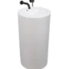 Rea Vrijstaande Wastafe Estera Round Wit 46x46x85cm