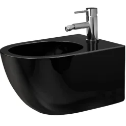 Rea Wandgemonteerd Bidet Carlo Mini Zwart 49,5x37x32,5cm