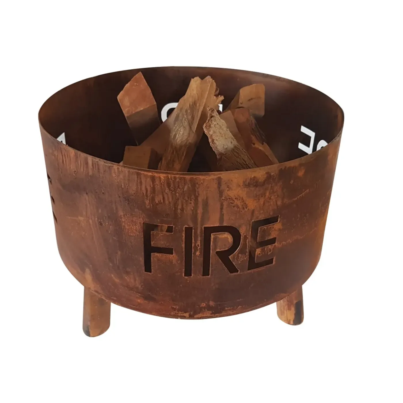 RedFire - Fulla - Handmade- Bruin - Staal - Vuurschaal - Vuurkorf - 50 Cm - Cortenlook -