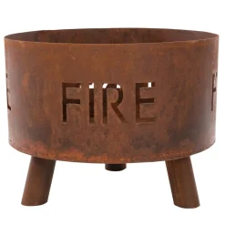 RedFire - Fulla - Handmade- Bruin - Staal - Vuurschaal - Vuurkorf - 50 Cm - Cortenlook -