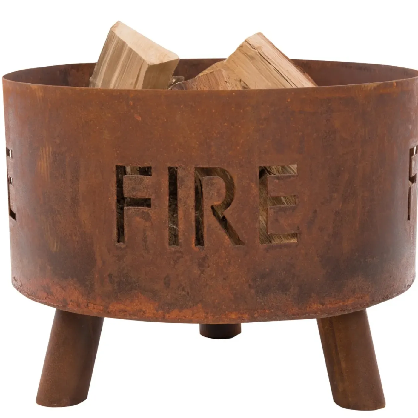RedFire - Fulla - Handmade- Bruin - Staal - Vuurschaal - Vuurkorf - 50 Cm - Cortenlook -