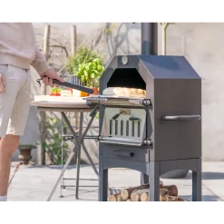 Redfire - Lorenzo Outdoor Oven - Zwart - Staal - Stevig Staal - Industrieel - Terrasverwarming -