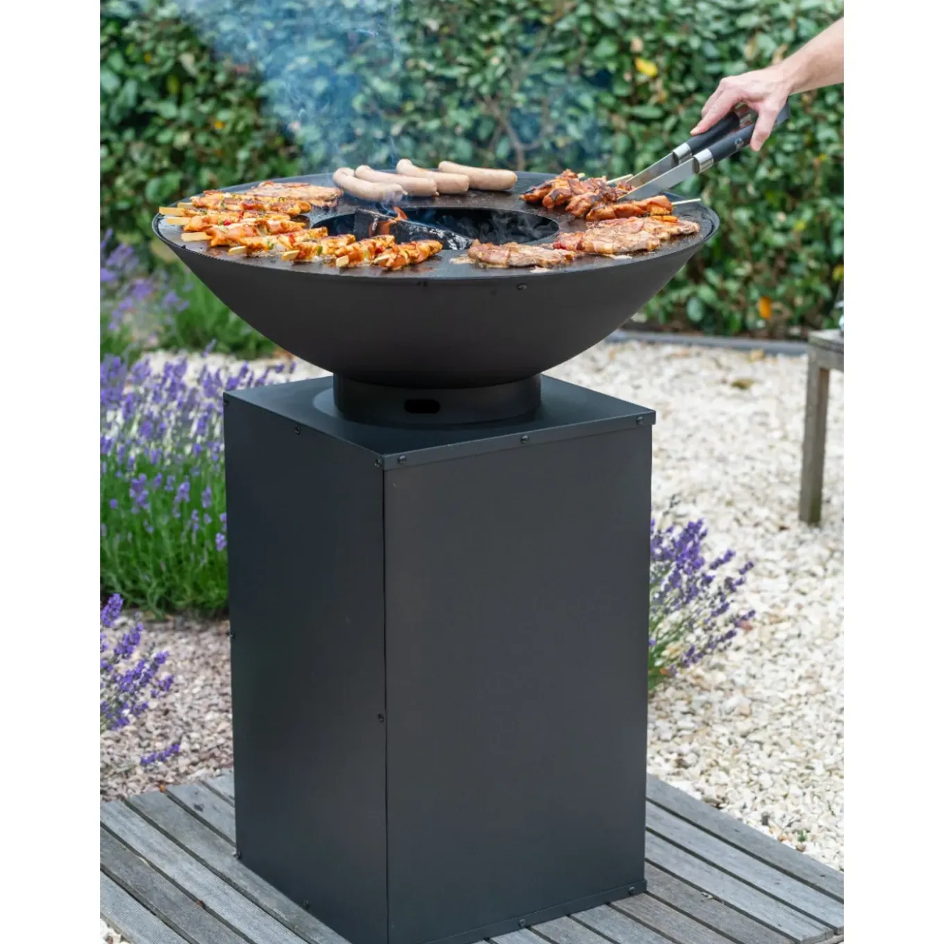 Redfire - Onyx - Zwart - Staal - Vuurschaal - Fire Pit - Stevig Staal - Diameter 80cm - Hoogte: