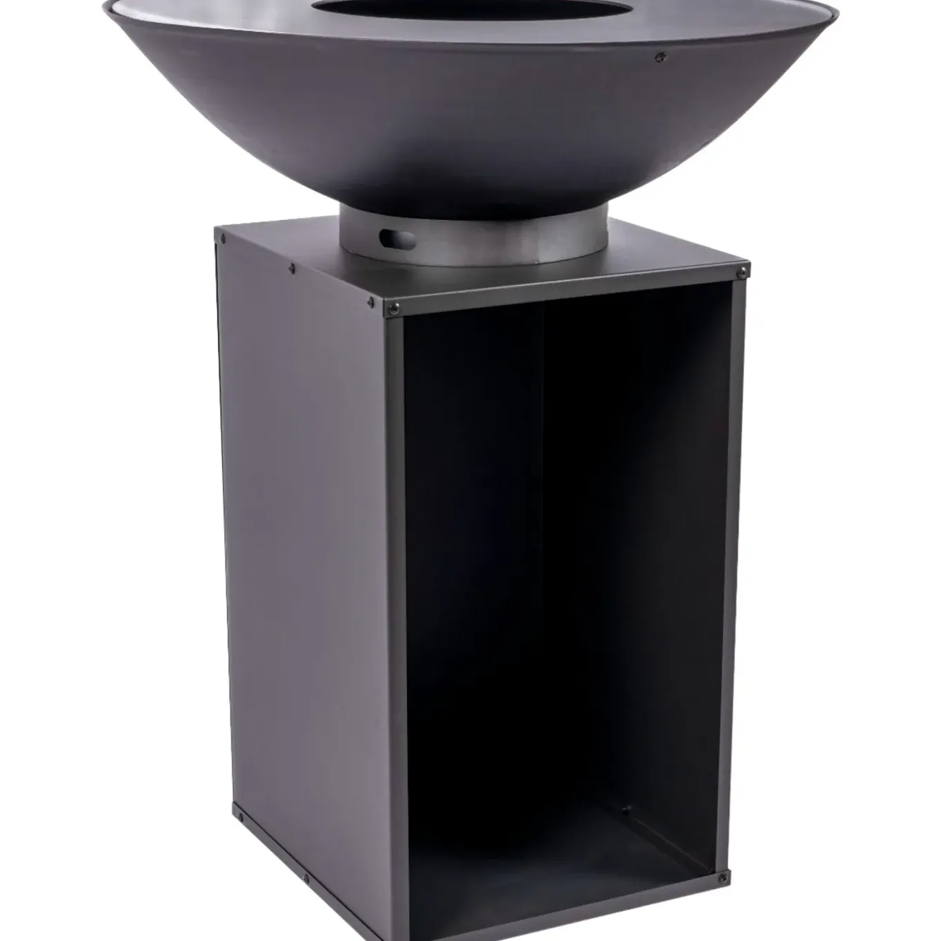 Redfire - Onyx - Zwart - Staal - Vuurschaal - Fire Pit - Stevig Staal - Diameter 80cm - Hoogte: