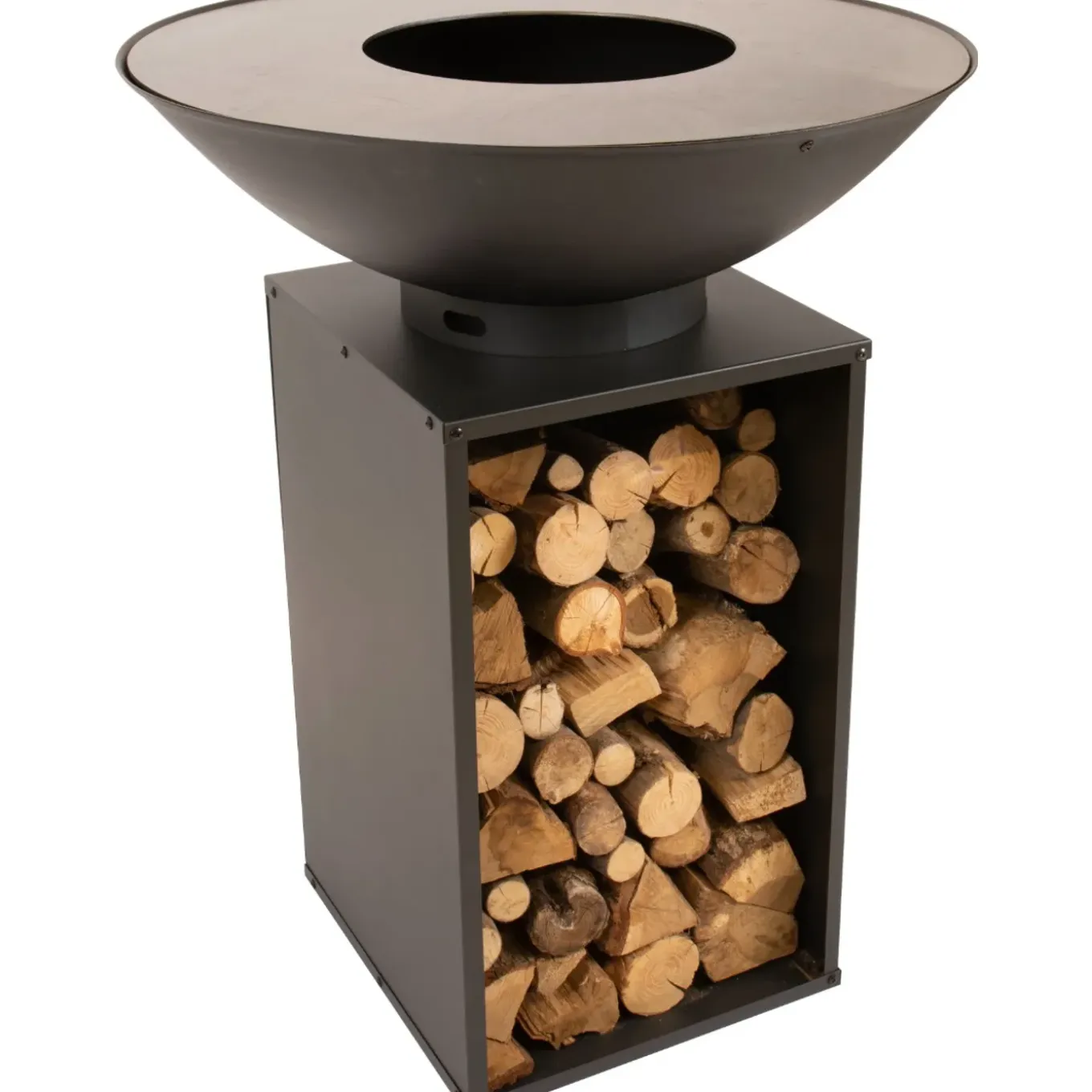 Redfire - Onyx - Zwart - Staal - Vuurschaal - Fire Pit - Stevig Staal - Diameter 80cm - Hoogte: