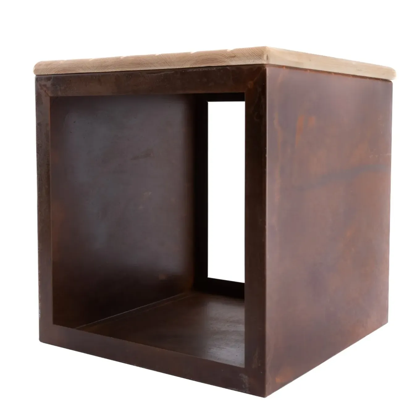 Redfire - Tyr - Handmade- Bruin - Staal - Houtopslag - 41 X 41 X 43 Cm