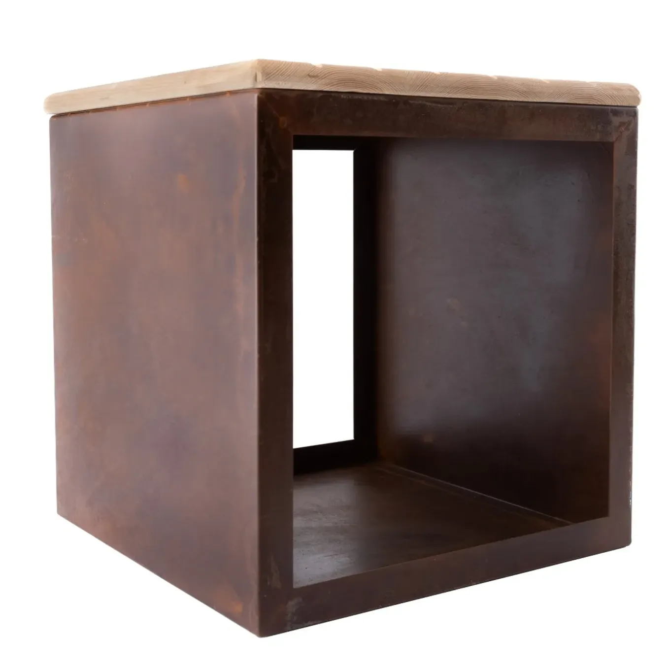 Redfire - Tyr - Handmade- Bruin - Staal - Houtopslag - 41 X 41 X 43 Cm