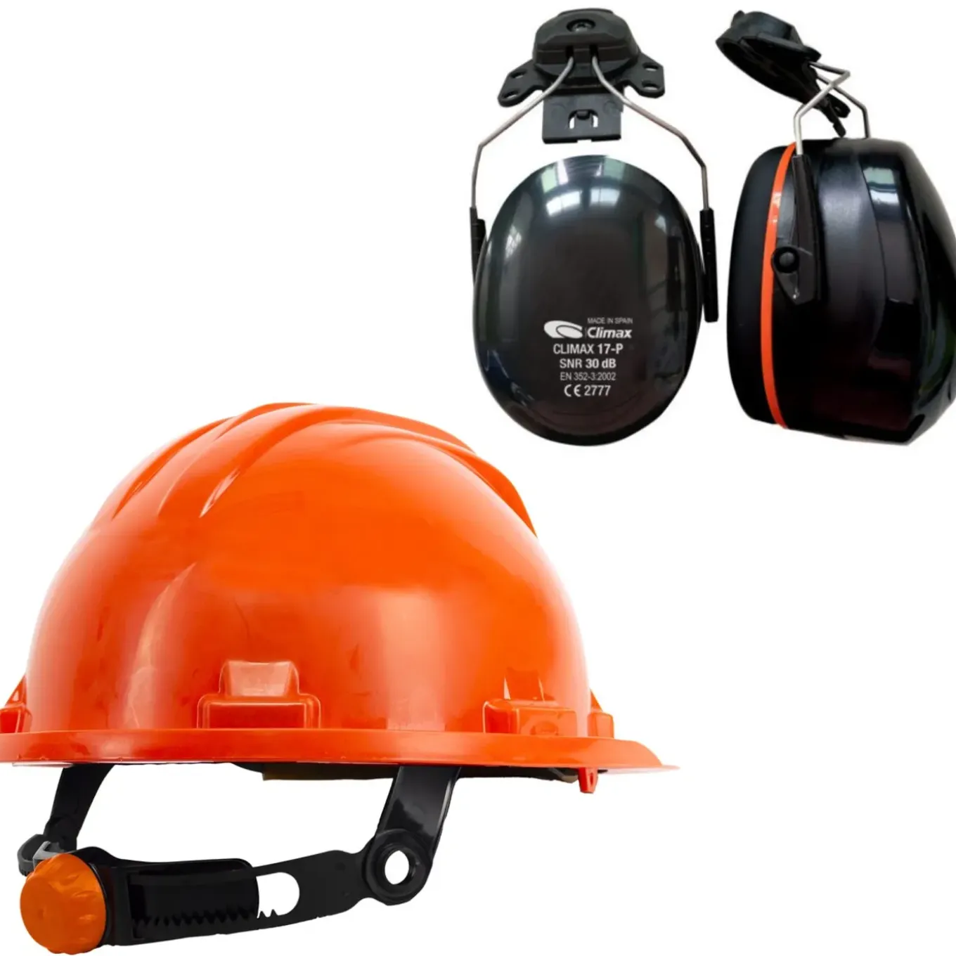 Rg5 Veiligheidshelm | Oranje | Incl. Oorkappen