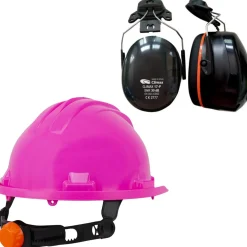 Climax Rg5 Veiligheidshelm | Roze | Incl. Oorkappen