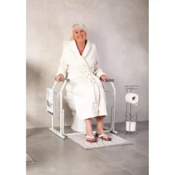 Ridder mobiele wc-opstahulp Sam inclusief mand wit