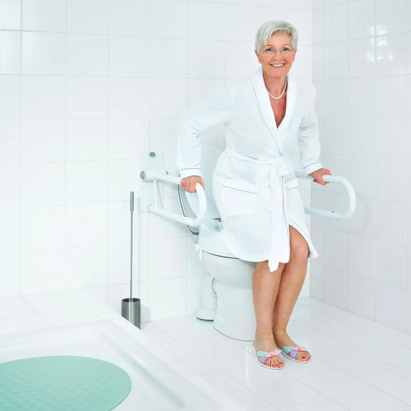 Overig Ridder toiletbeugel Tim kort 55cm opklapbaar staal