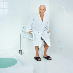 Ridder toiletbeugel Tim lang 76cm opklapbaar staal