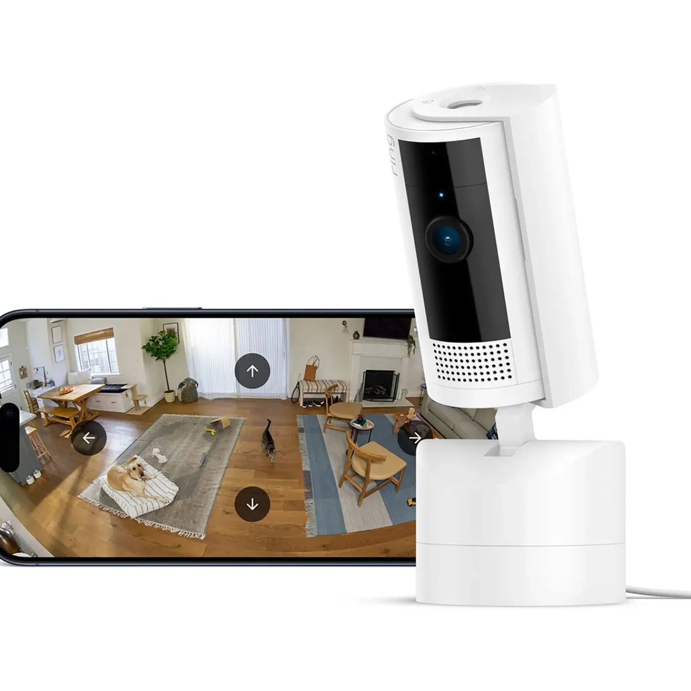 Ring binnencamera Pan-Tilt Indoor Cam wit