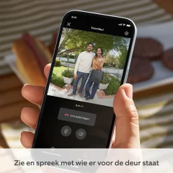 Ring video deurbel op batterij Satin Nickel