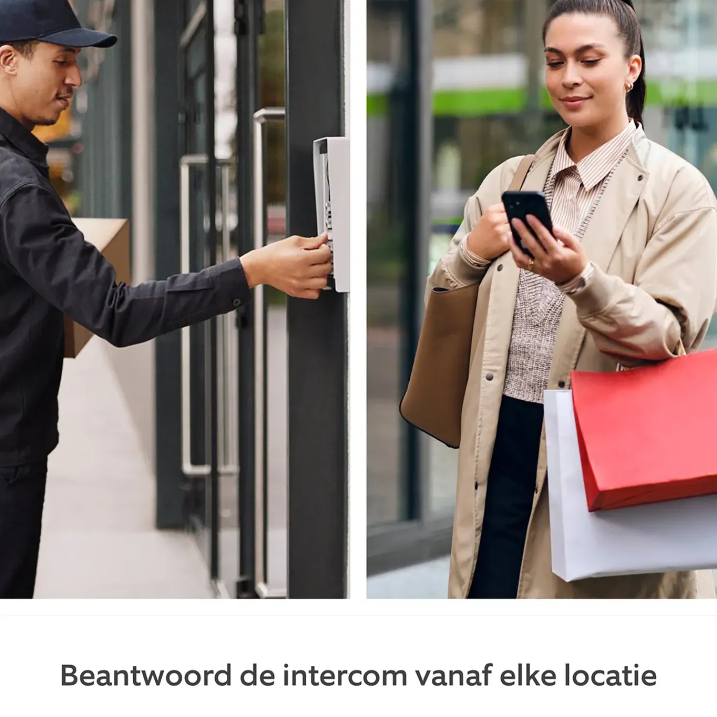 Ring video deurbel op batterij Satin Nickel