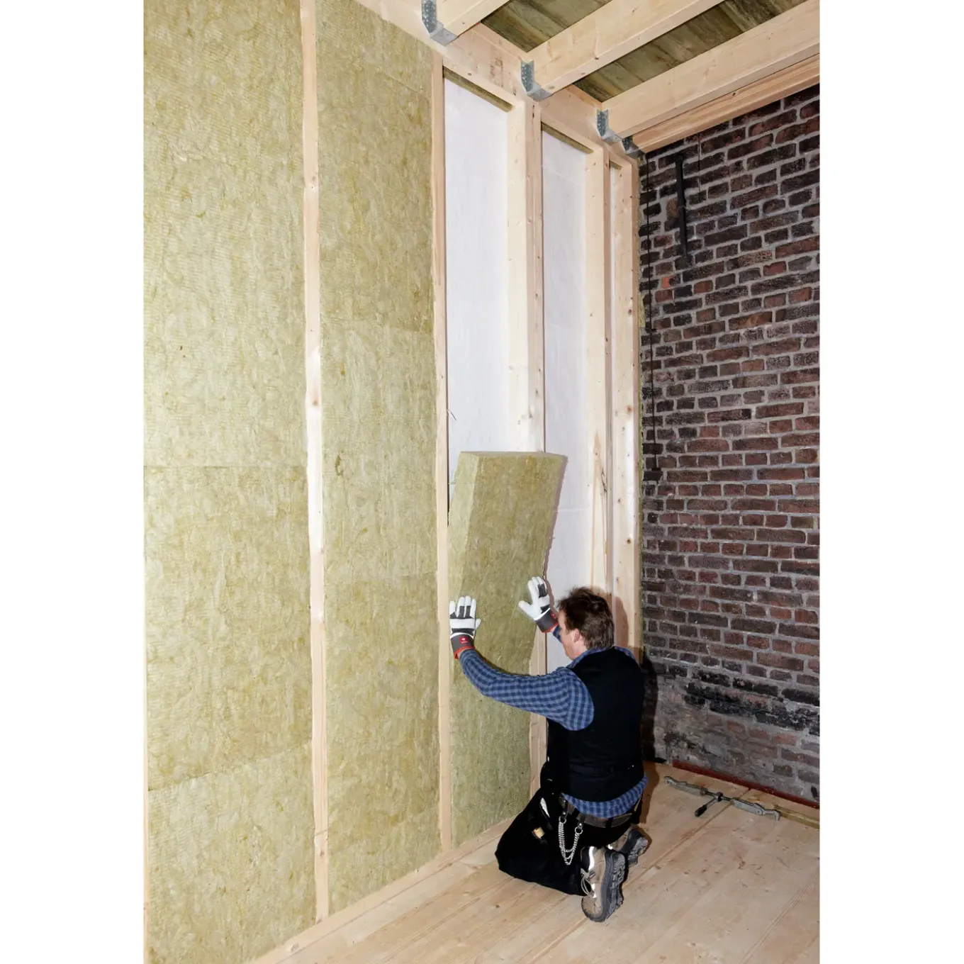 Rockwool - Bouwplaat Plus – steenwol isolatie – 100 x 60 x 7 cm – RD-waarde 2 m² K/W - 4,2 m² - 7 st