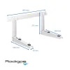 Rodigas MS257 Muurbeugel Airco Met Ingebouwde Waterpas 550 mm
