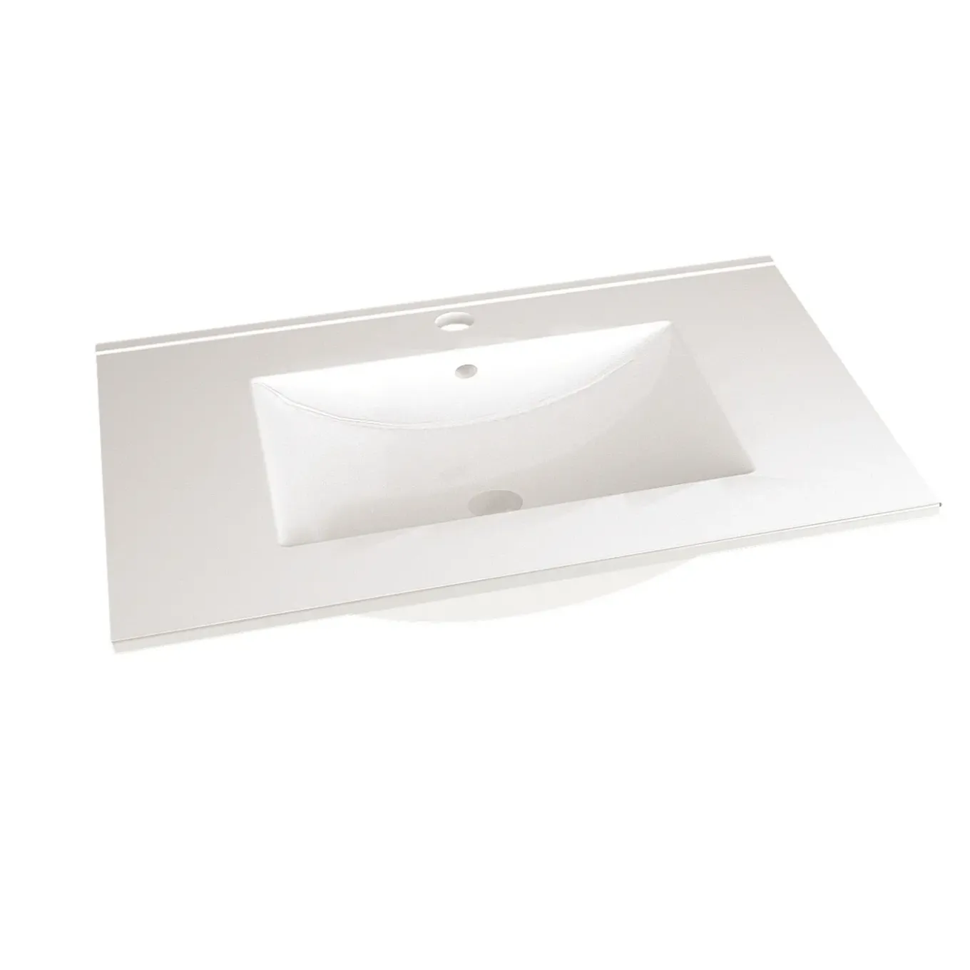 Royo Enkele Wastafel Aquavive - Keramiek - Rechthoekig - Wit - 80cm