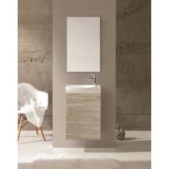 Royo Fonteinmeubelset Ravel - Inclusief Keramische Wastafel - Softclose - Eiken - 60x44,5x24,3cm