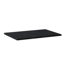 Royo Wastafelblad Marquina - Natuursteen - Mat - Zwart - 60,6x46cm