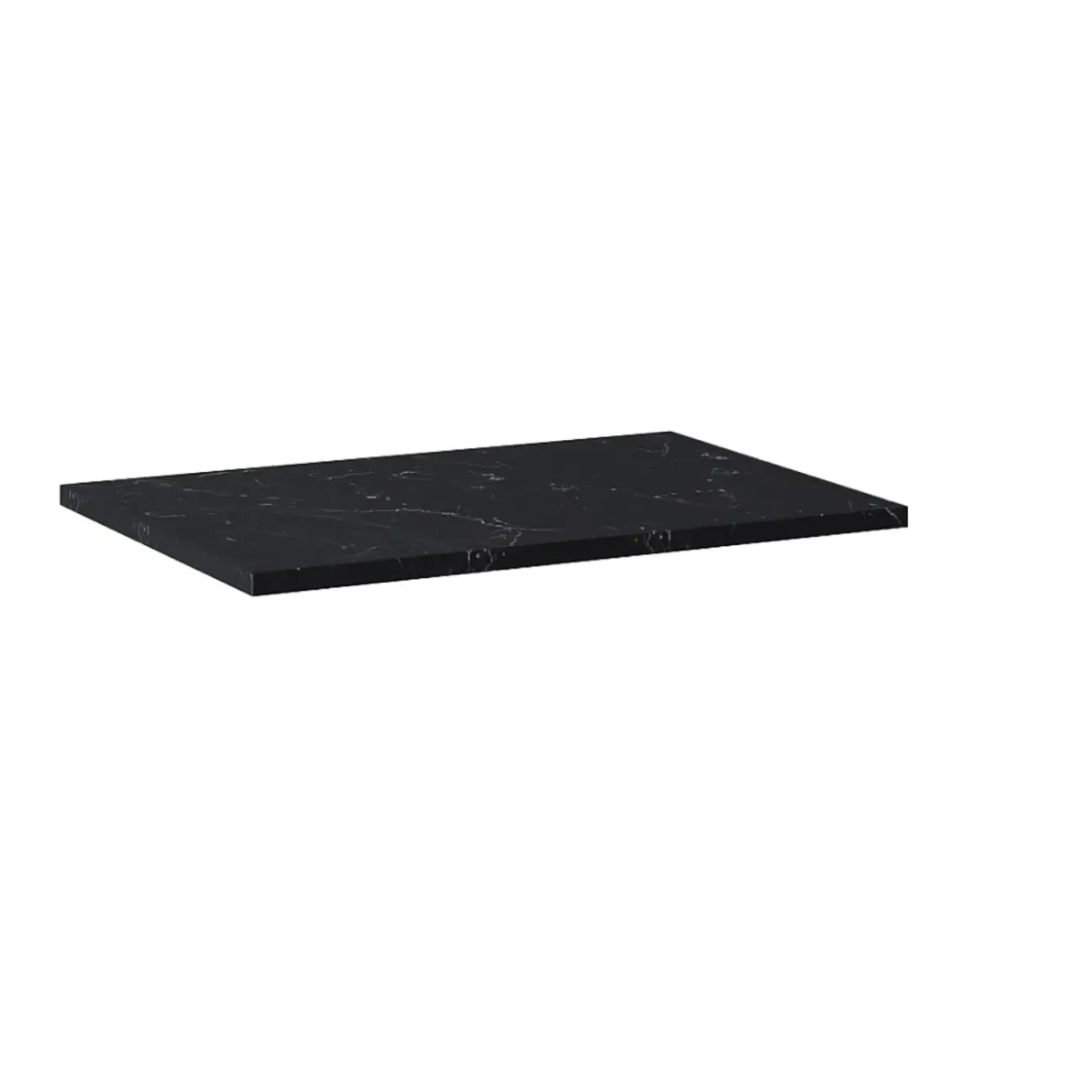 Royo Wastafelblad Marquina - Natuursteen - Mat - Zwart - 60,6x46cm