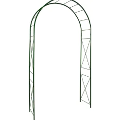 Overig ROZENBOOG Losange ronde buis 20mm spargroen 130x40x250cm