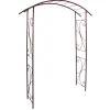 ROZENBOOG Pont - ronde buis 20 mm roestkleur 148x40x207cm