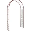 Overig ROZENBOOG Treillage ronde buis 20mm roestkleur 130x40x250cm