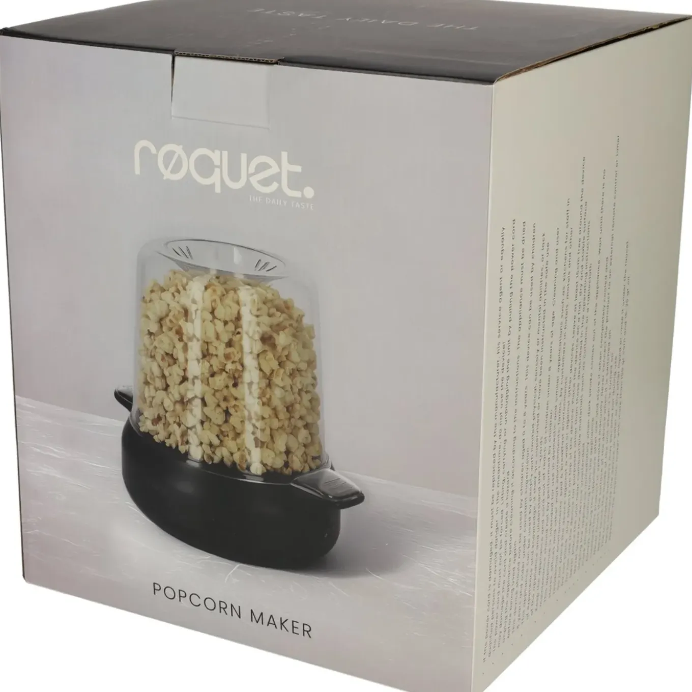 Røquet Popcornmaker Tafelmodel Zonder Olie - Zwart