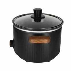Mijoteuse Røquet Slowcooker Roots 3 Liter Zwart Met Glazen Deksel