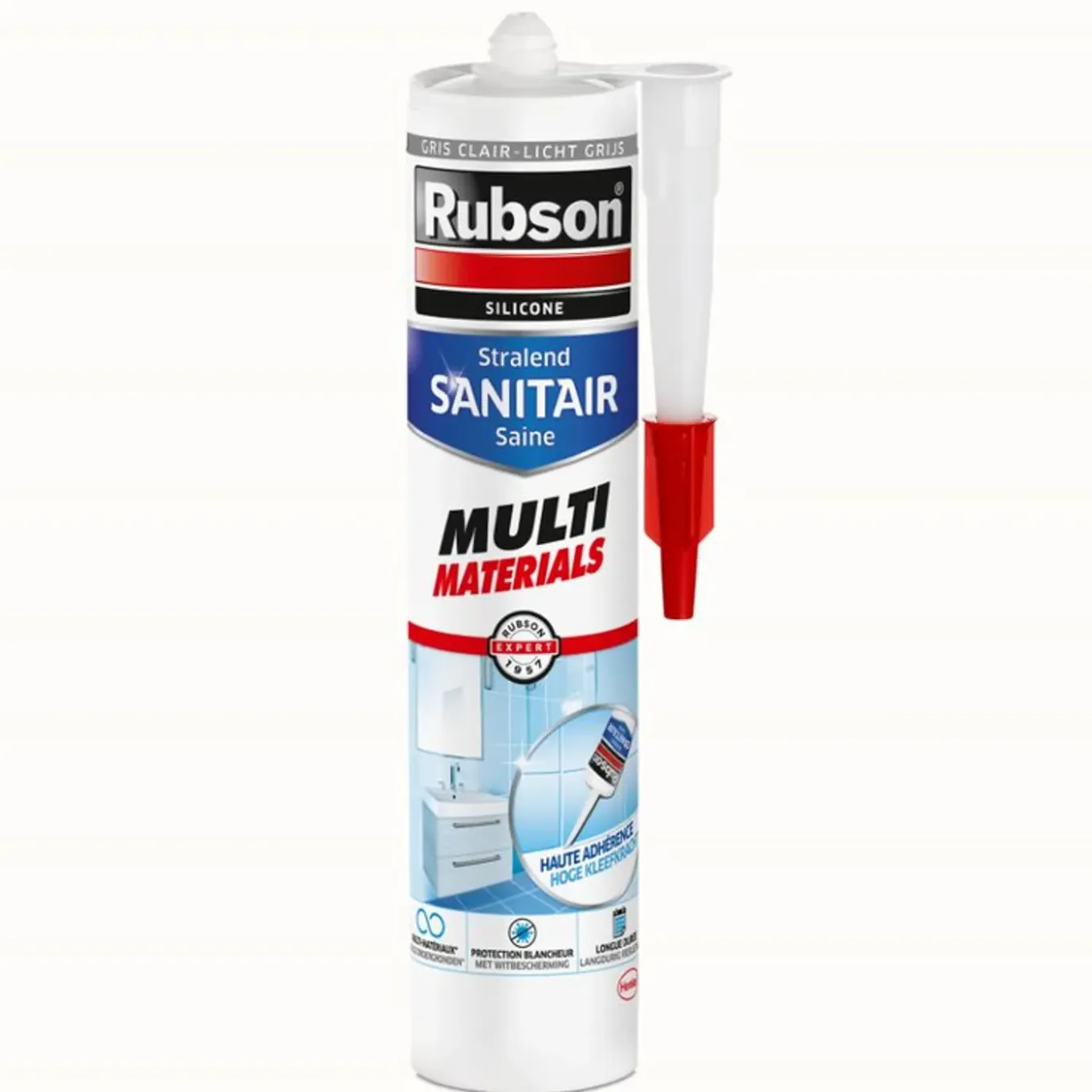 Rubson sanitaire voegkit Multi Material grijs 280ml