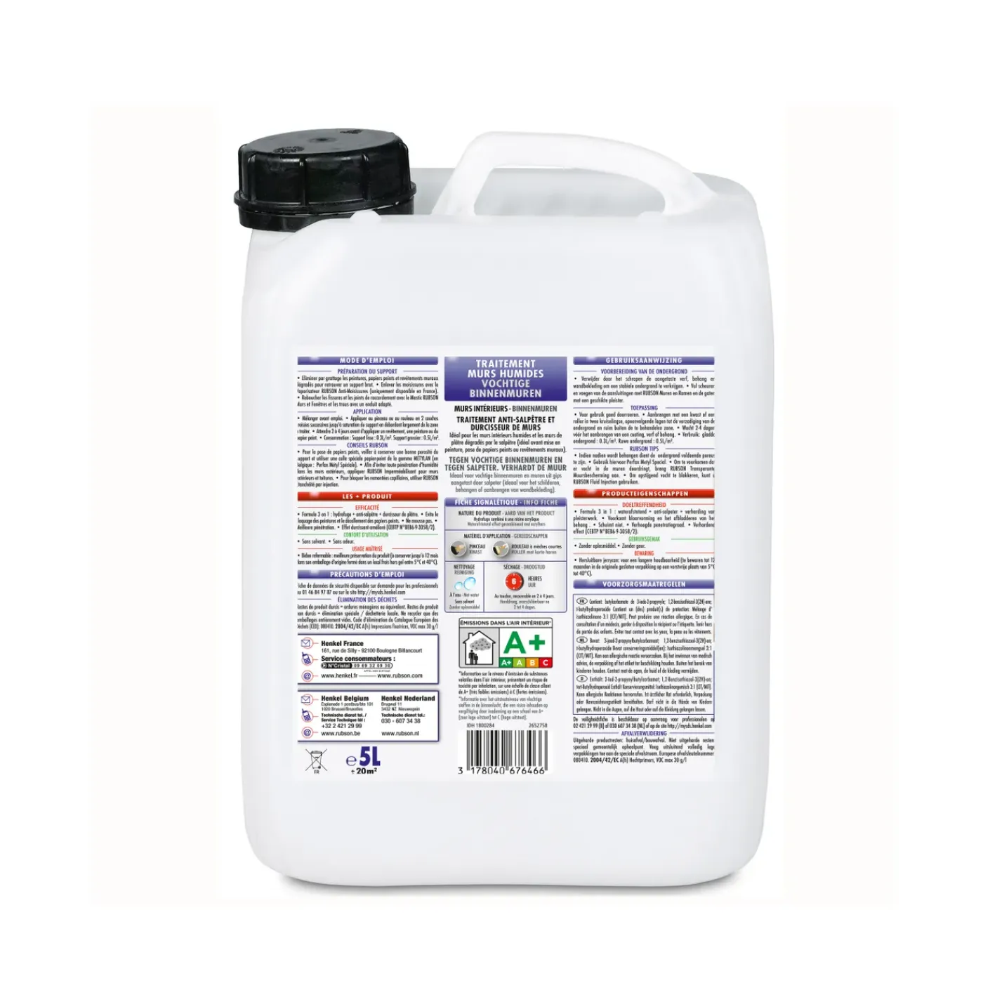 Rubson vochtige binnenmuren 5L